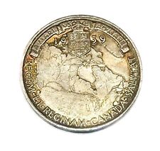 1939 Canada Royal Visit Medallion George VI High Luster Sterling Silver 925 Gem picture