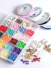4270PCS 6MM COLORED POLYMER CLAY BEAD KIT BRACELET MAKING SET ⭐️USA SELLER ⭐️✅ picture