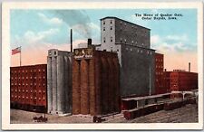 The Home of Quaker Oats Cedar Rapids Iowa IA Factory Building Postcard picture