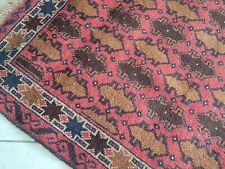 Original Antique Afghanistan Wool Afghan Rug Hand Knotted Vegetable Dye Tribal  picture