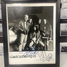 Slash's Snakepit Promotional Press Photo Signed 1995 Framed Rock Band Vintage picture