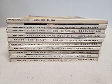 1962,63 & 1966 Vintage Analog Science Fiction Magazines Lot of 10 NICE BOOKS picture