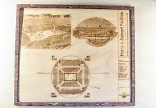 UCONN Basketball Connecticut Huskies Pavilion  Blueprint Wood Wall Hanging picture