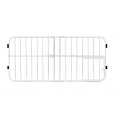 Mini Metal Pet Expandable Gate, Chew-proof Design, for Small Dogs or Cats, White picture