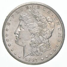AU+ 1887-S Morgan Silver Dollar picture