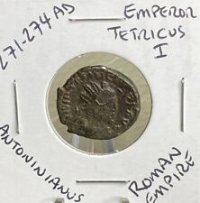 Authentic Ancient Roman Coin Emperor Tetricus 271-274AD Antoninianus Genuine picture