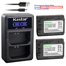 Kastar NP-FZ100 Battery LED2 Charger for Sony Cinema Line FX30 Super 35 Camera picture
