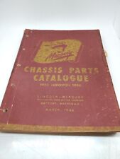 1939-1948 Lincoln MERCURY CHASSIS PARTS CATALOG / PARTS BOOK  39 47 48 / picture