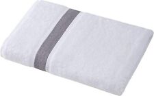 Large Bath Towels 100% Cotton Turkish Bath Towel 35x67 Anthracite White picture