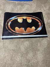 VINTAGE 1989 BATMAN MOVIE LOGO POSTERS - Lot 3 - Batman/batmobile picture