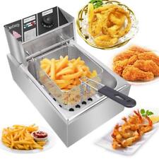 6L Electric Deep Fryer Commercial Restaurant Home Frie Stainless Steel 2500W picture