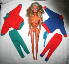 Vintage 1966 Mattel BARBIE Doll with Winter Outfit - Made in Malaysia picture