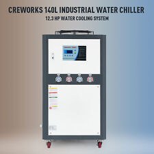CREWORKS 12.3 HP Air-cooled Industrial Chiller Smart LCD 140L Stainless Steel picture