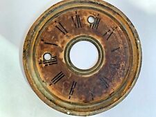 antique metal Wm Gilbert CLOCK FACE Winsted CT desk wall mantel parts repair vtg picture