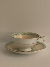 Rare Paragon England Green Leaves and Flowers Teacup picture