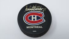 Andy Moog Montreal Canadiens Autographed Signed Official NHL Hockey Puck picture