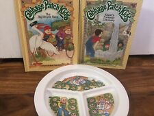 Vintage '80s Cabbage Patch Kids Set Two Parker Brothers Story Books, Plate picture