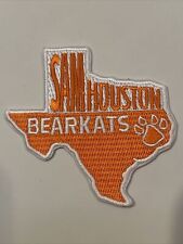 Sam Houston Bearkats Vintage Embroidered Iron On Patch  3” X 3” picture