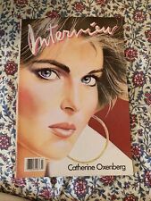 Interview Magazine Andy Warhol COVER ONLY Catherine Oxenberg Vintage July 1986 picture