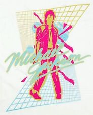 New: Vintage MICHAEL JACKSON Beat It Vaporwave Concert T-Shirt (White) picture