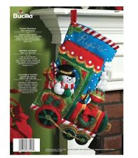 Bucilla  Felt Jeweled Christmas Stocking Kit Candy Express 18