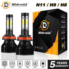 Pair 4-Side H11 H8 H9 LED Headlight Kits High Power Bulbs 6000K 120W 32000LM picture