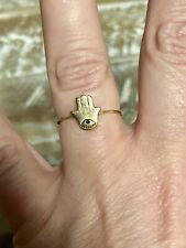 Adorable 14K Hand Ring With Sapphire picture
