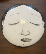 Yuri Zatarain Style Ceramic Face Sculpture Wall Decor - 16” picture