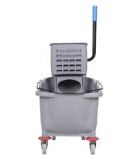 35 QT GRAY Commercial Mop Bucket & Side Press Wringer picture