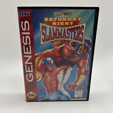 Saturday Night Slam Masters (Sega Genesis, 1994) Capcom TESTED **No Manual** picture