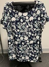 Lane Bryant Flutter-Sleeve Crew-Neck Top Size 22 Tall picture