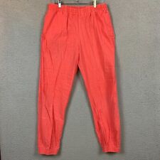Vtg Atlantic Traders Jogger Pants Adult Large Pink Cotton 90s Beach Travel 32x30 picture