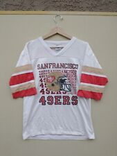 Vintage San Francisco 49ers Jersey Mens Size Large 80s NFL Neck Ringer Football picture
