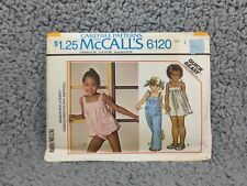 Vintage 1970s Sewing Pattern McCalls 6120  Size 1 Dress Romper Jumpsuit Uncut picture