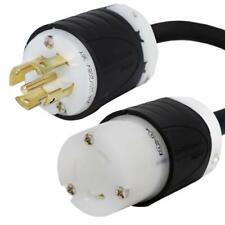 NEMA L21-30P to L6-30R Plug Adapter - 30A/208V, 10/3 AWG - Iron Box # IBX-90773 picture