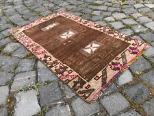Turkish Vintage Small Wool Rug, Bohemian Handmade Doormat Kilim Rug,1.7 x 2.6 ft picture