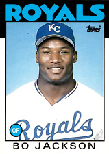 1986 Topps Traded Bo Jackson #50T Rookie Kansas City Royals -  picture