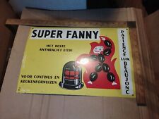 SUPER FANNY Old Anthracite Coal Advertising Metal Sign  picture