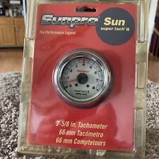 Vintage Sunpro Super Tach 2  8000RPM 2 5/8 In #CP 7911 Sealed Lighted Nice ￼ picture