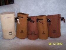 CUSTOM MADE LEATHER MUZZLELOADER AMMO BAG picture