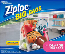 Ziploc Big Bags X-Large Double Zipper Storage Bags - 4 Count (20