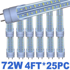 25 Pack 72W 48 inch 4ft LED Fluorescent Tube Light Bulb G13 T8 lamp fixture 25P picture