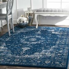 nuLOOM Traditional Oriental Distressed Area Rug in Dark Blue picture