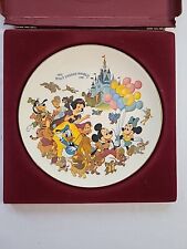 Walt Disney World Vtg Limited Edition Anniversary 1971-1981 Collectors Plate picture