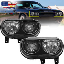For 2008-2014 Dodge Challenger Headlights Assembly Lamp Black CH2502219 picture