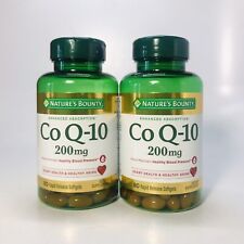 Lot Of 2 Nature’s Bounty Co Q-10 200mg - 80 Count Rapid Release Softgels picture