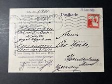 1930 Palestine Postcard Cover Jaffa to Baudenburg Germany Knights Templar picture