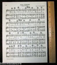 CENTRE COLLEGE Original Vintage Song Sheet c 1938 