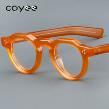 LUXURY Full Rim Acetate Retro Eyeglass Frames Women MEN Orange Glasses picture