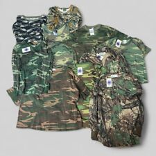 Camo Camouflage T Shirt Bundle Lot Of 10 Mixed Sized Reseller Bundle Wholesale picture